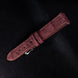 Burgundy Nubuck Alligator Strap