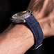 Navy Blue Nubuck Alligator Strap