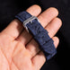 Navy Blue Nubuck Alligator Strap
