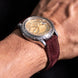 Burgundy Nubuck Alligator Strap