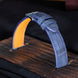 Navy Blue Nubuck Alligator Strap