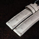 Ivory White Ostrich Leather Watch Strap