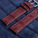 Burgundy Nubuck Alligator Strap
