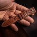 Coffe Brown Toad Leather Watch Strap