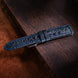 Navy Blue Toad Leather Watch Strap