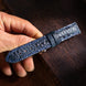 Navy Blue Toad Leather Watch Strap
