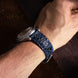 Navy Blue Toad Leather Watch Strap