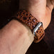 Coffe Brown Toad Leather Watch Strap