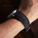 Classic Black Toad Leather Watch Strap