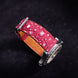 Silver Quill Ruby Toad Leather Watch Strap