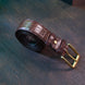 Classic Brown Alligator Belly Leather Belt