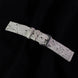 Silver Quill Ivory White Toad Leather Stitchless Strap