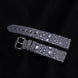 Silver Quill Gray Toad Leather Stitchless Strap