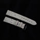 Silver Quill Ivory White Toad Leather Stitchless Strap