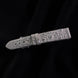 Silver Quill Ivory White Toad Leather Stitchless Strap