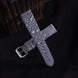 Silver Quill Gray Toad Leather Stitchless Strap