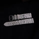 Silver Quill Ivory White Toad Leather Stitchless Strap