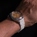 Silver Quill Ivory White Toad Leather Stitchless Strap
