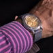 Silver Quill Gray Toad Leather Stitchless Strap