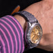 Silver Quill Gray Toad Leather Stitchless Strap