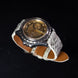 Silver Quill Ivory White Toad Leather Stitchless Strap
