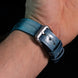 Ice Blue Patina Alligator Watch Strap