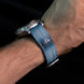 Ice Blue Patina Alligator Watch Strap