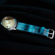 Ice Blue Patina Alligator Watch Strap