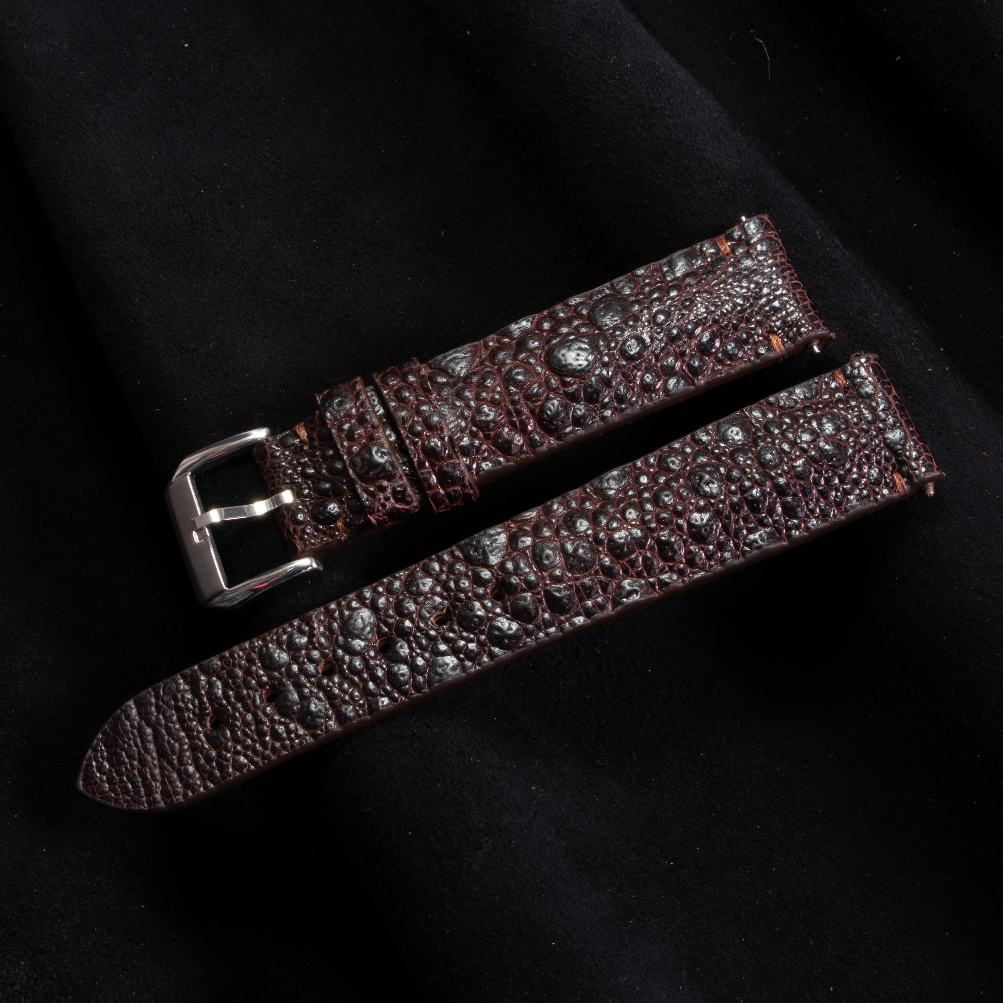 Dark Espresso Toad Leather Stitchless Strap