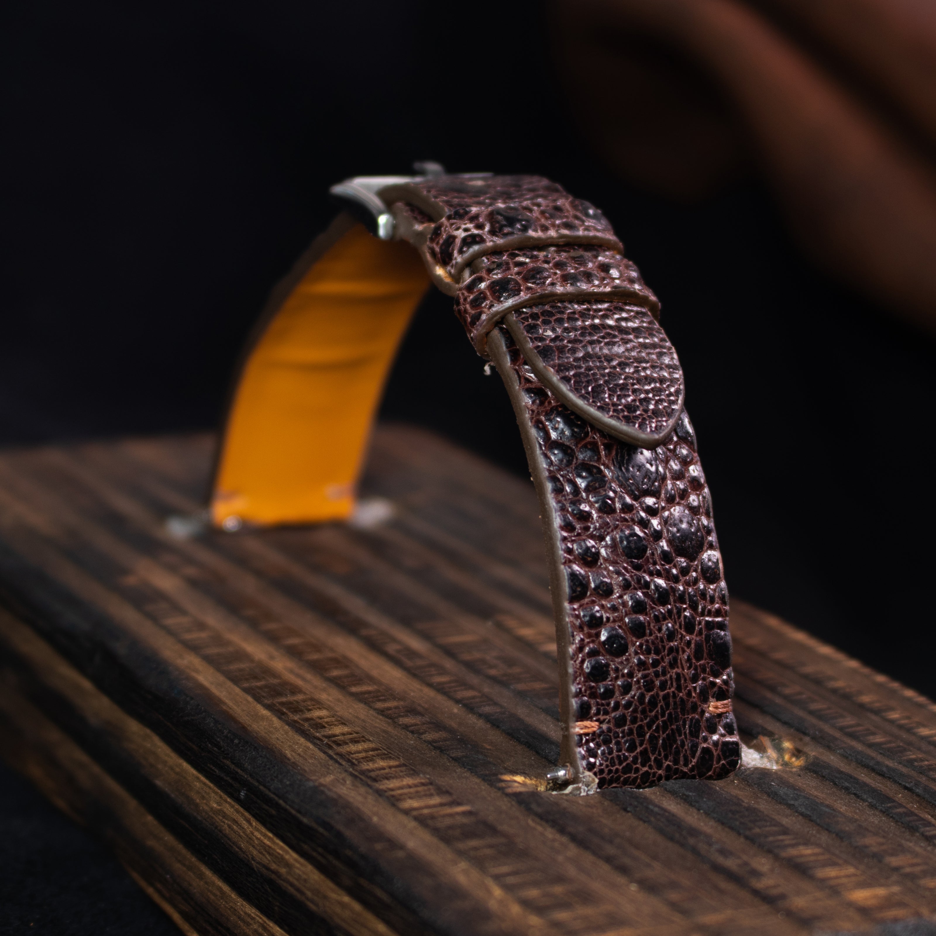 Dark Espresso Toad Leather Stitchless Strap