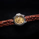 Cognac Brown Horned Alligator Leg Stitchless Strap