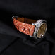 Cognac Brown Horned Alligator Leg Stitchless Strap