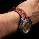 Cognac Brown Horned Alligator Leg Stitchless Strap