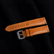 Cognac Brown Lizard Leather Strap
