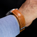 Cognac Brown Lizard Leather Strap