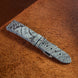 Slate Grey Waxed Ostrich Leg Leather Watch Strap (Scaled)