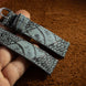 Slate Grey Waxed Ostrich Leg Leather Watch Strap (Scaled)