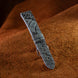 Slate Grey Waxed Ostrich Leg Leather Watch Strap (Scaled)