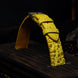 Canary Yellow Toad Leather Watch Strap