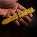 Canary Yellow Toad Leather Watch Strap