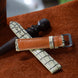 Ivory White Alligator Leather Watch Strap