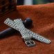 Ivory White Alligator Leather Watch Strap