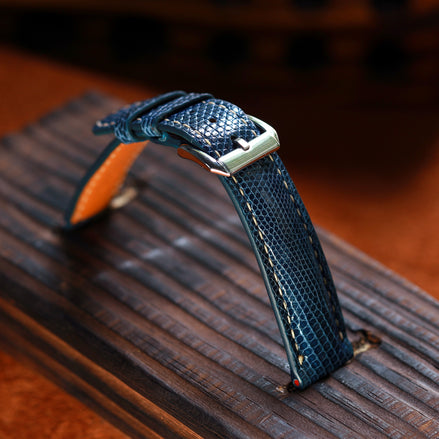 Midnight Blue Lizard Leather Strap