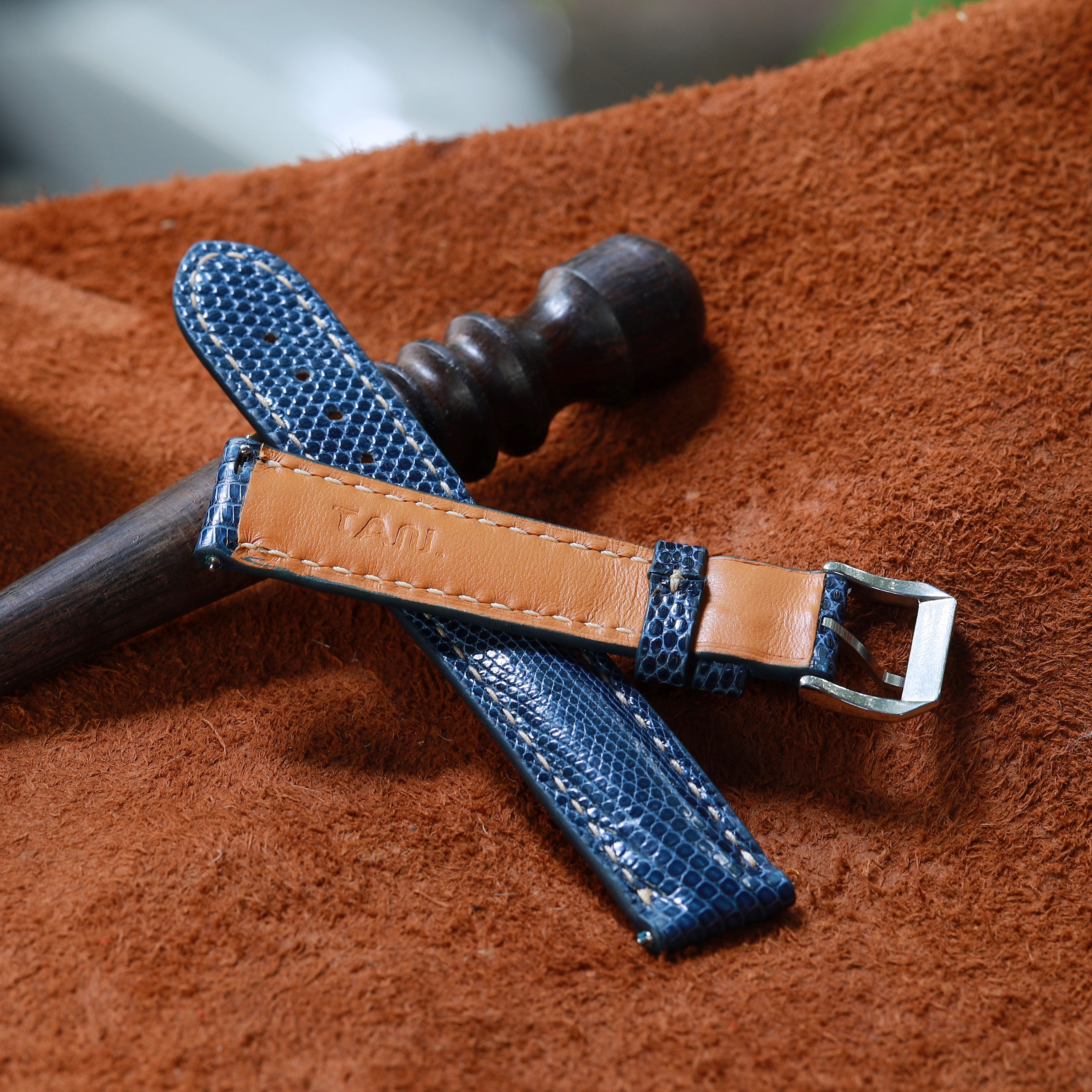 Midnight Blue Lizard Leather Strap
