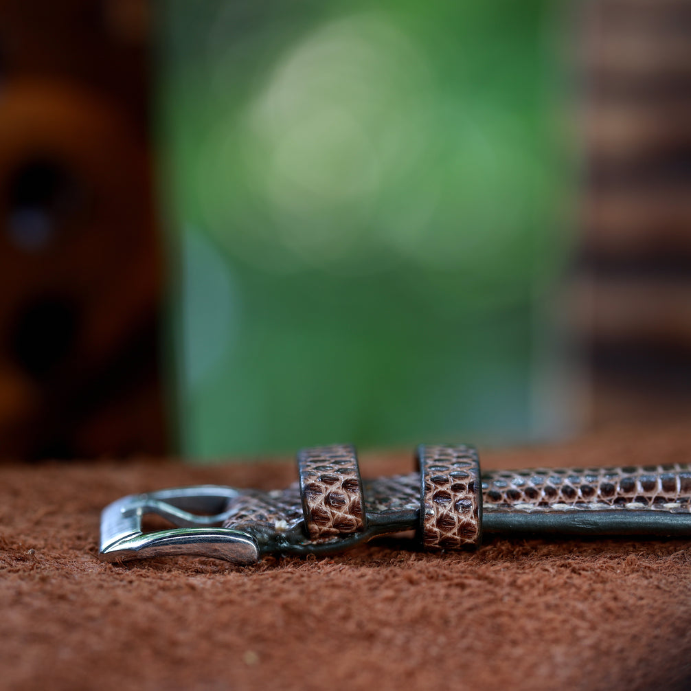 Lizard Leather Strap (Tobacco Brown)
