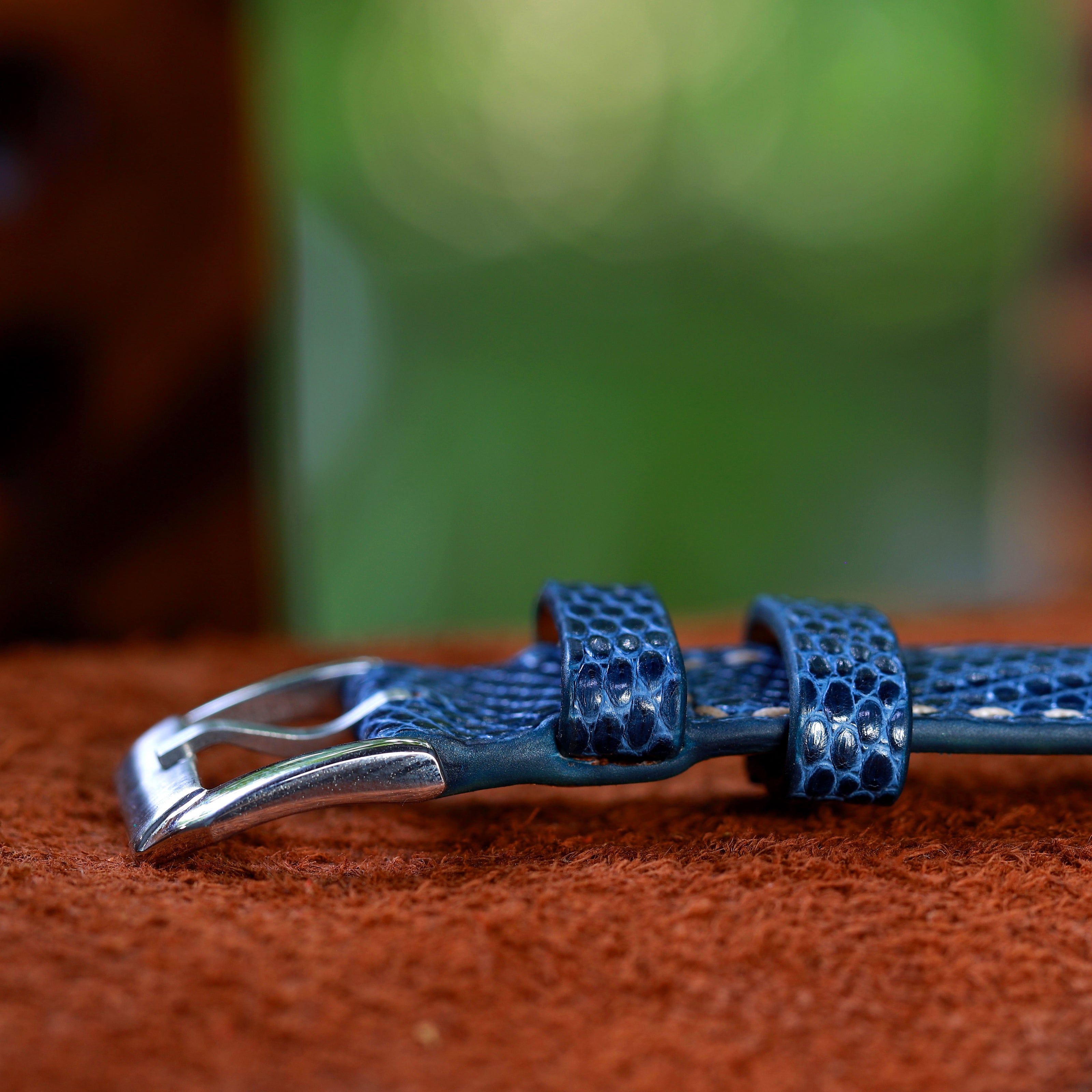 Midnight Blue Lizard Leather Strap