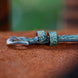 Green Waxed Ostrich Leg Leather Watch Strap (Smooth)