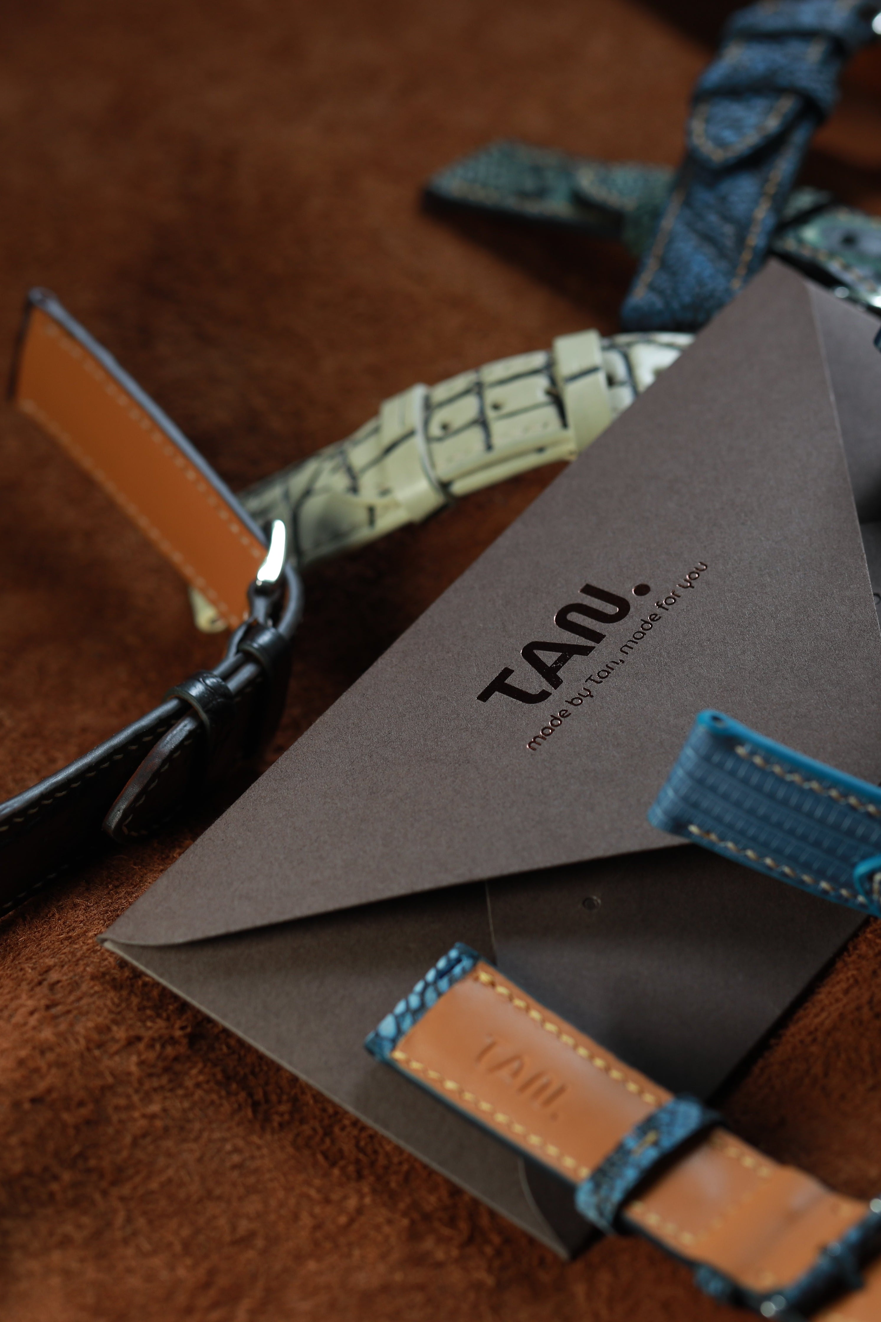 Handcrafted Ostrich Leather Watch Strap – Amber Flame by Tan